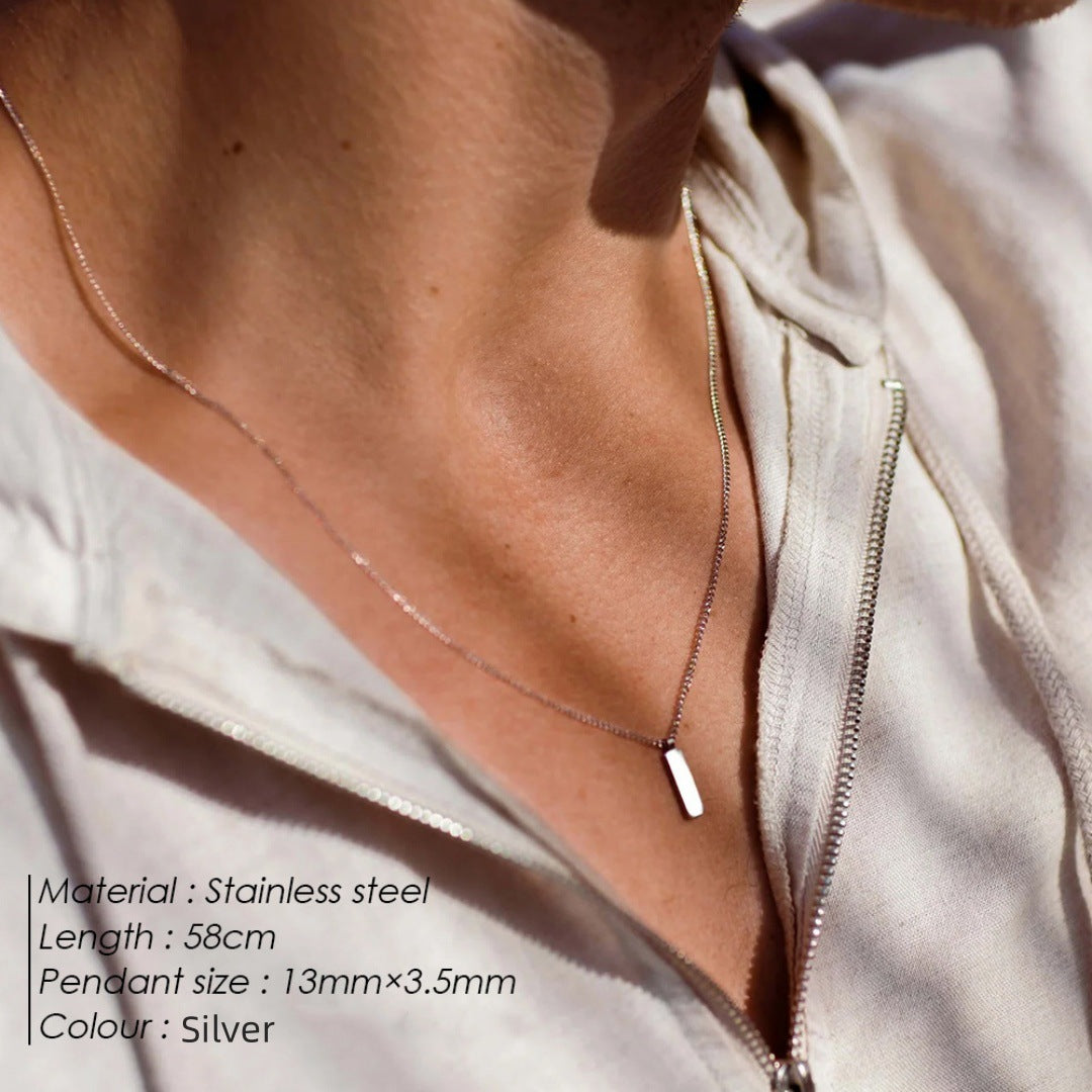 Simple Cuban Clavicle Necklace