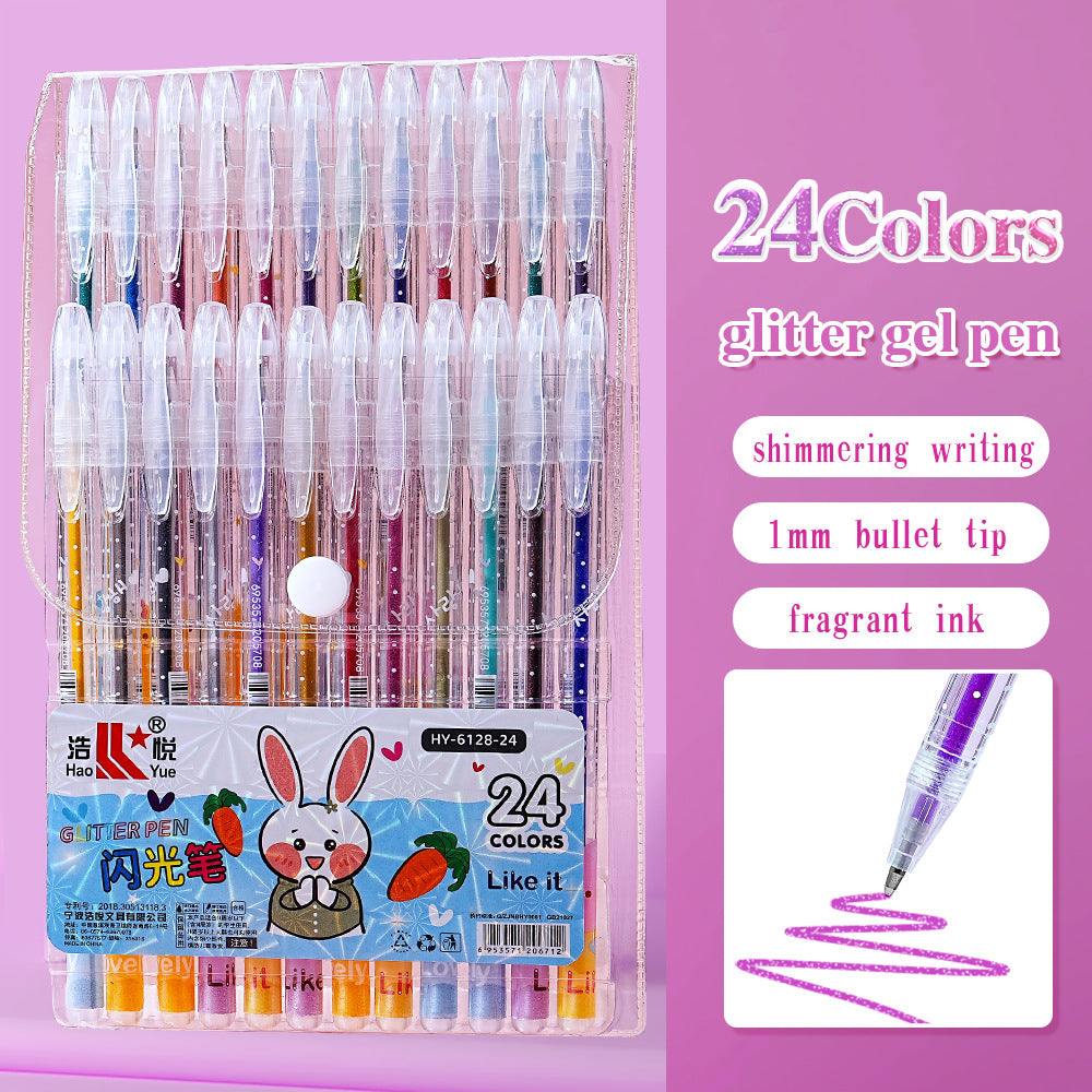 Gel Colouring Pens For Kids 12/18/24/36/48 Colors