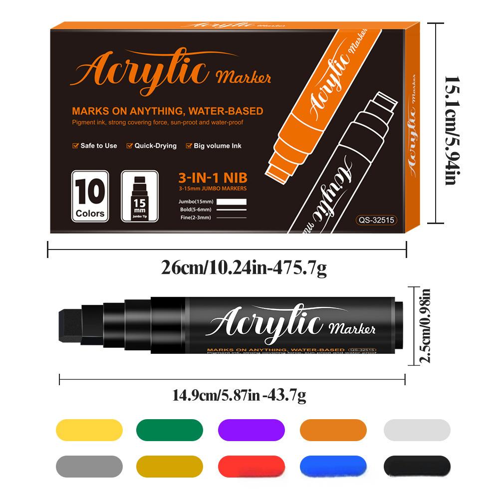 Acrylic Marker 15mm High-capacity