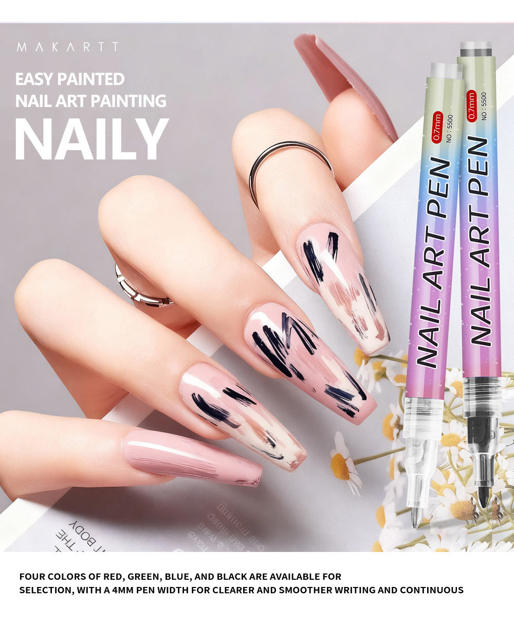 Nail art graffiti pen-Set of 12(0.7mm)