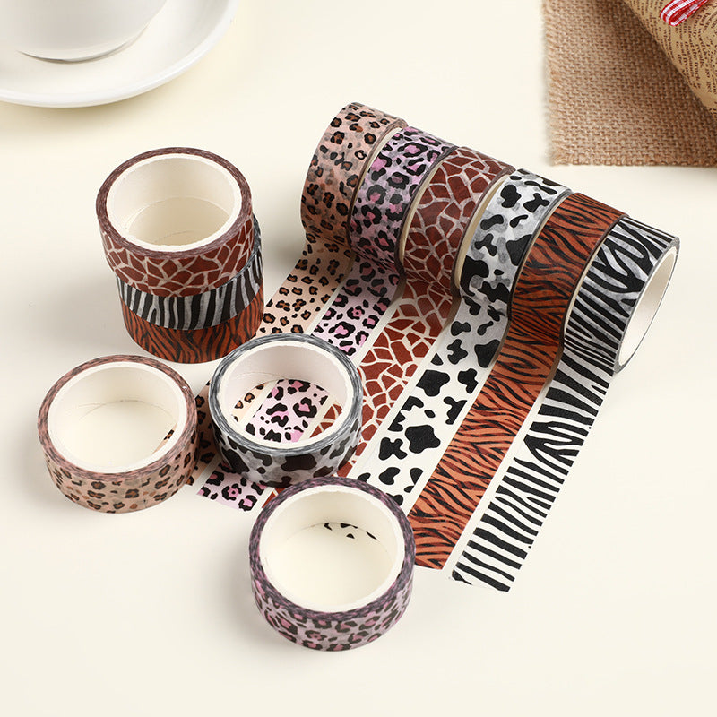 Animal Print Washi Tape - 6 rolls per box
