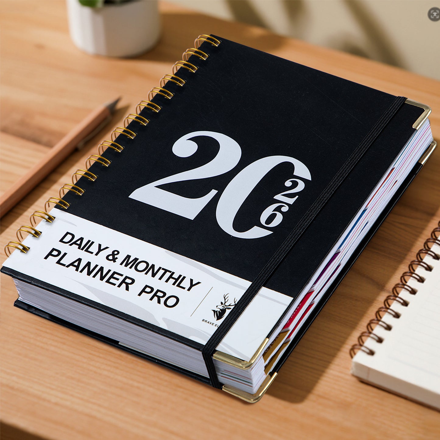 2026 Planner Notebook Coil Calendar A Weekly And Monthly Organizer for 365 Days A5 400 Pages