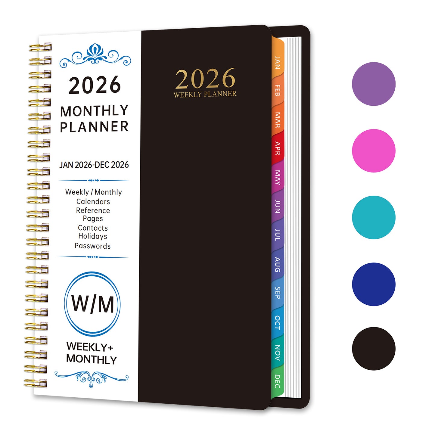 2026 Planner Notebook A5 Spiral Calendar