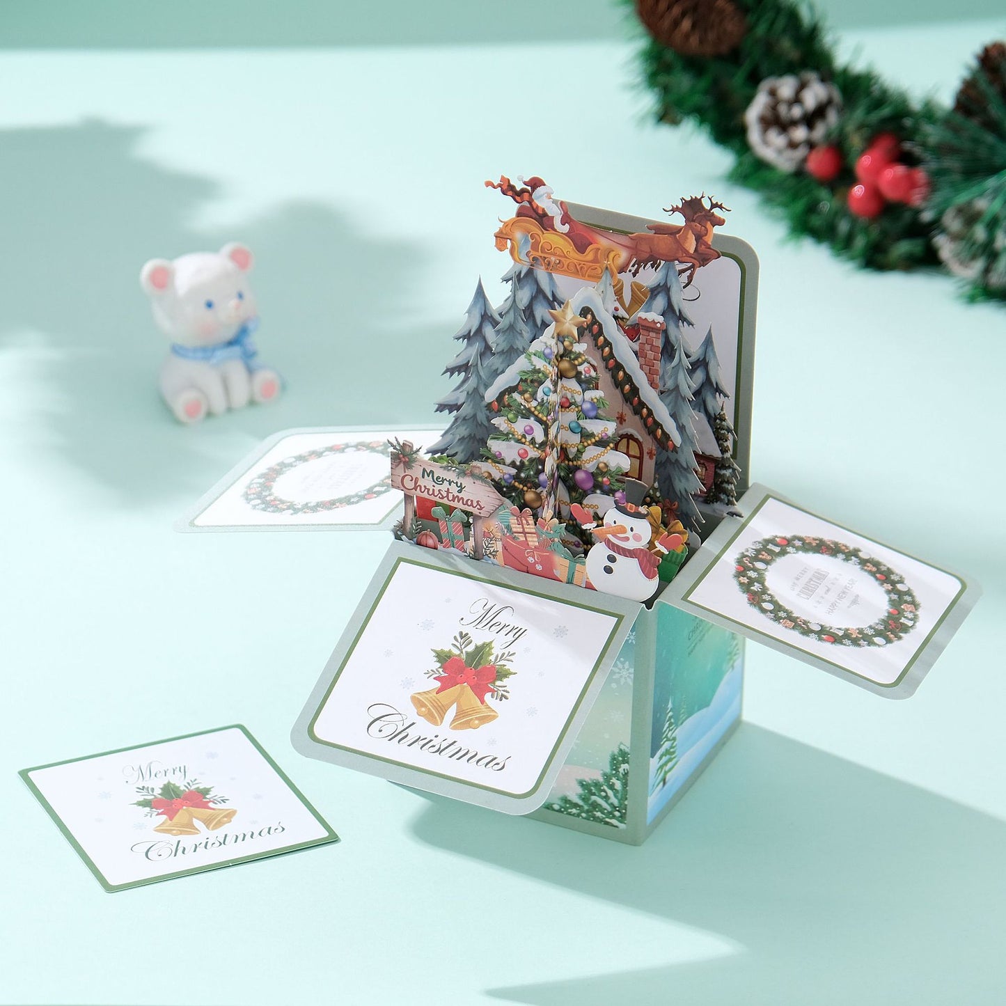 Dreamy Christmas Pop-up 3D Greeting Card