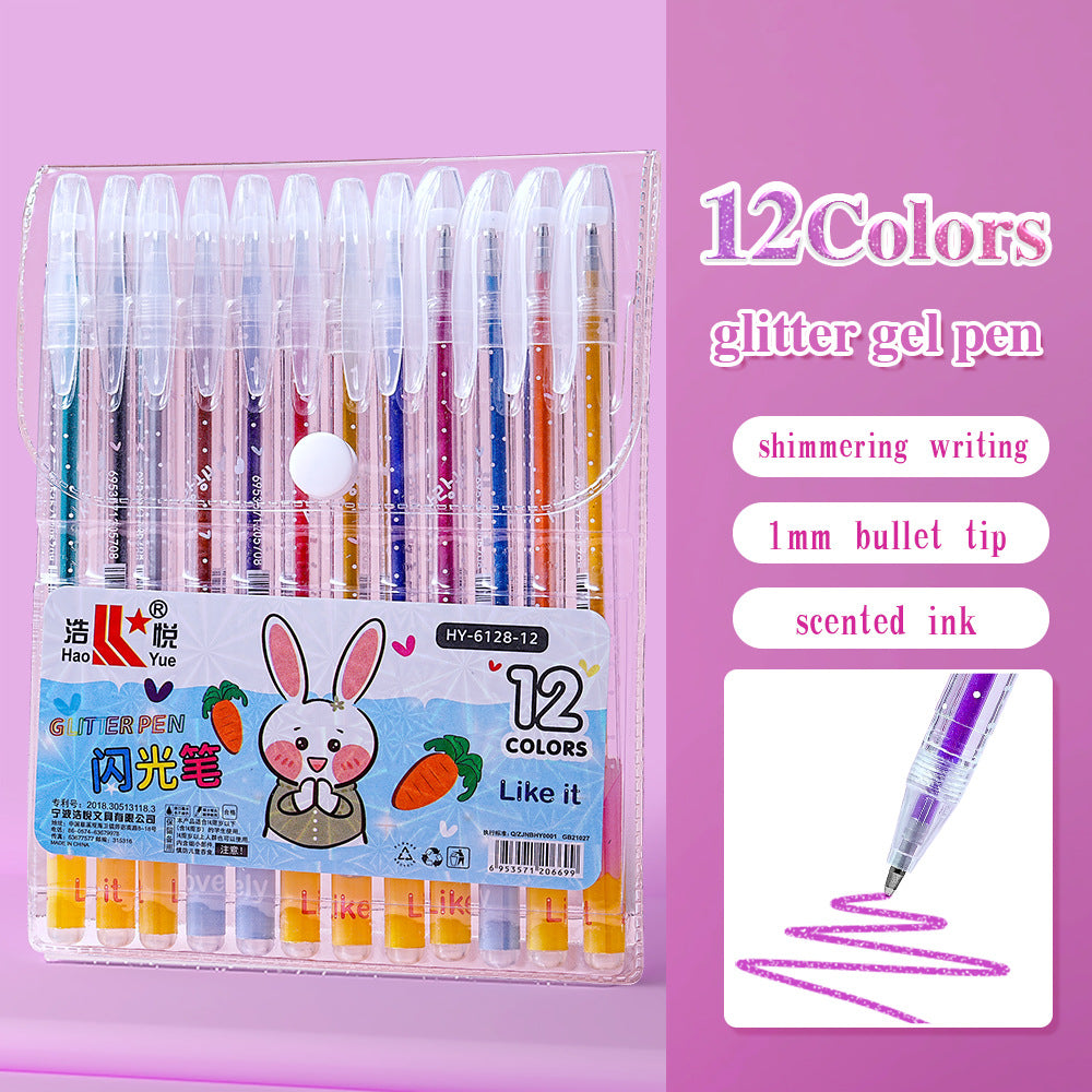 Gel Colouring Pens For Kids 12/18/24/36/48 Colors