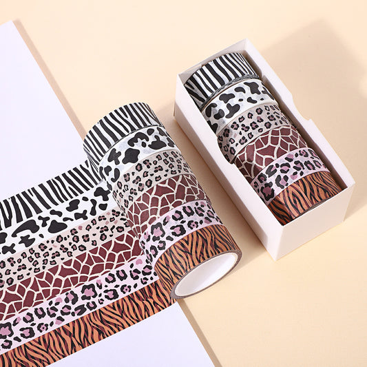 Animal Print Washi Tape - 6 rolls per box