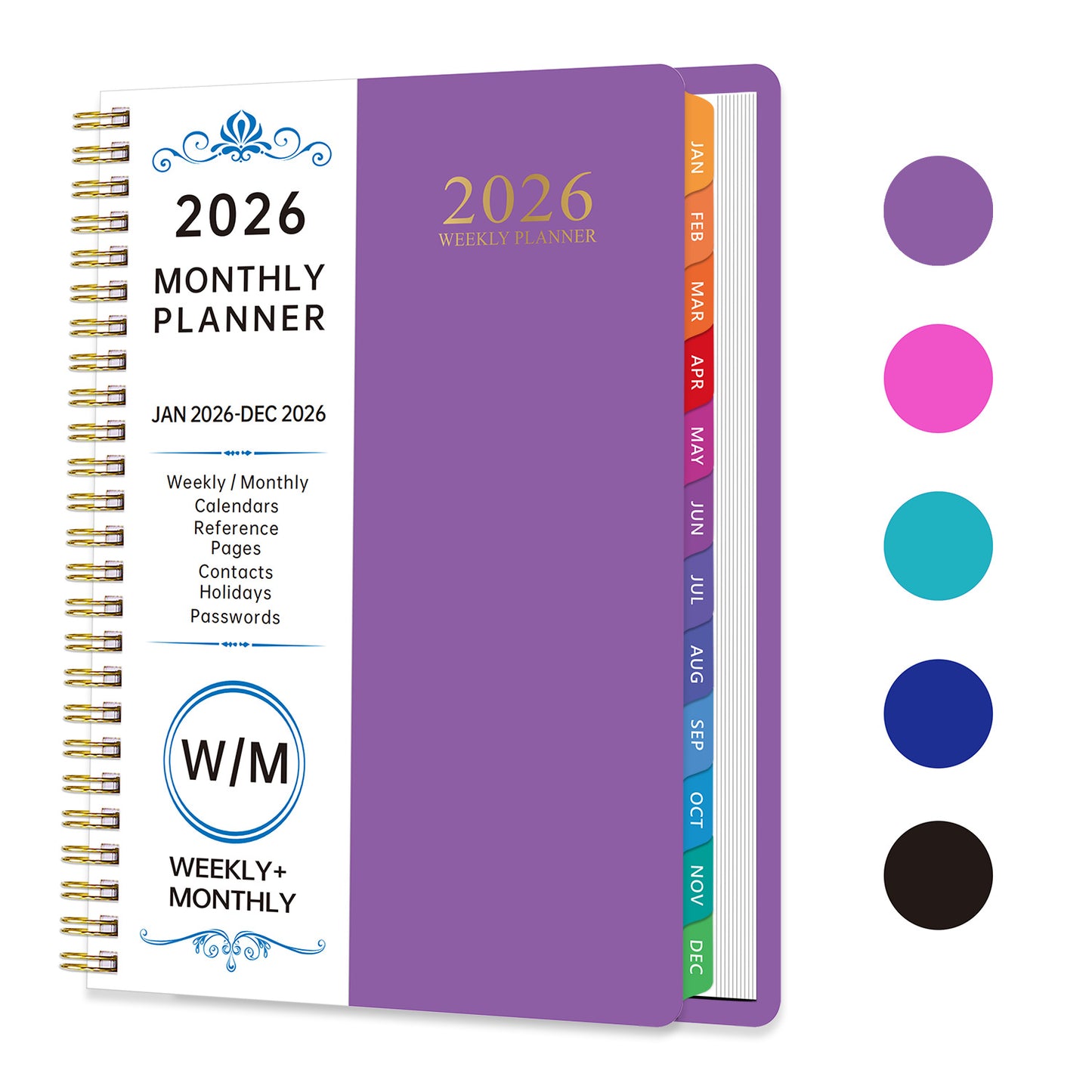 2026 Planner Notebook A5 Spiral Calendar