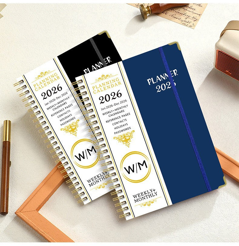 2026 Planner Notebook A5 Spiral Calendar 5 Colors