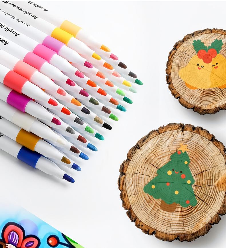 Direct-liquid Soft-tip Acrylic Marker 48/60 Colors