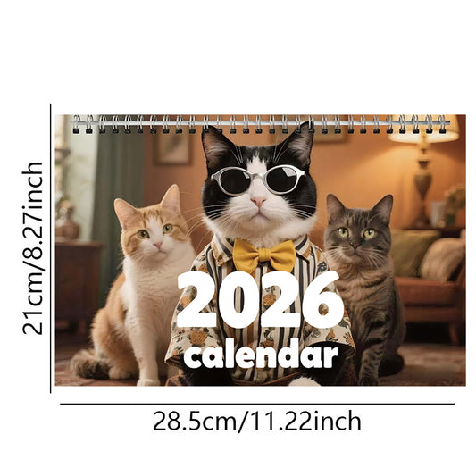 2026 New Stylish Cats Creative Calendar