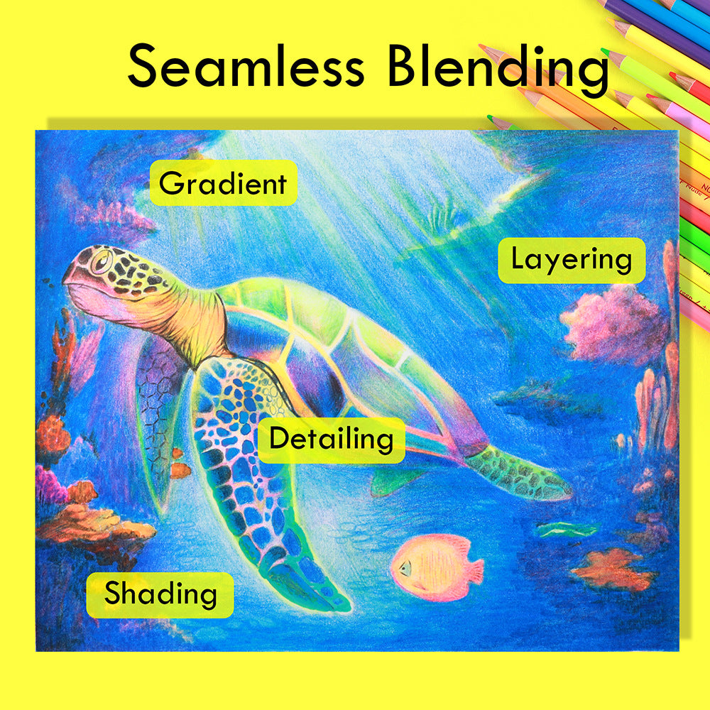 KALOUR 50 Fluorescent Colored Pencils