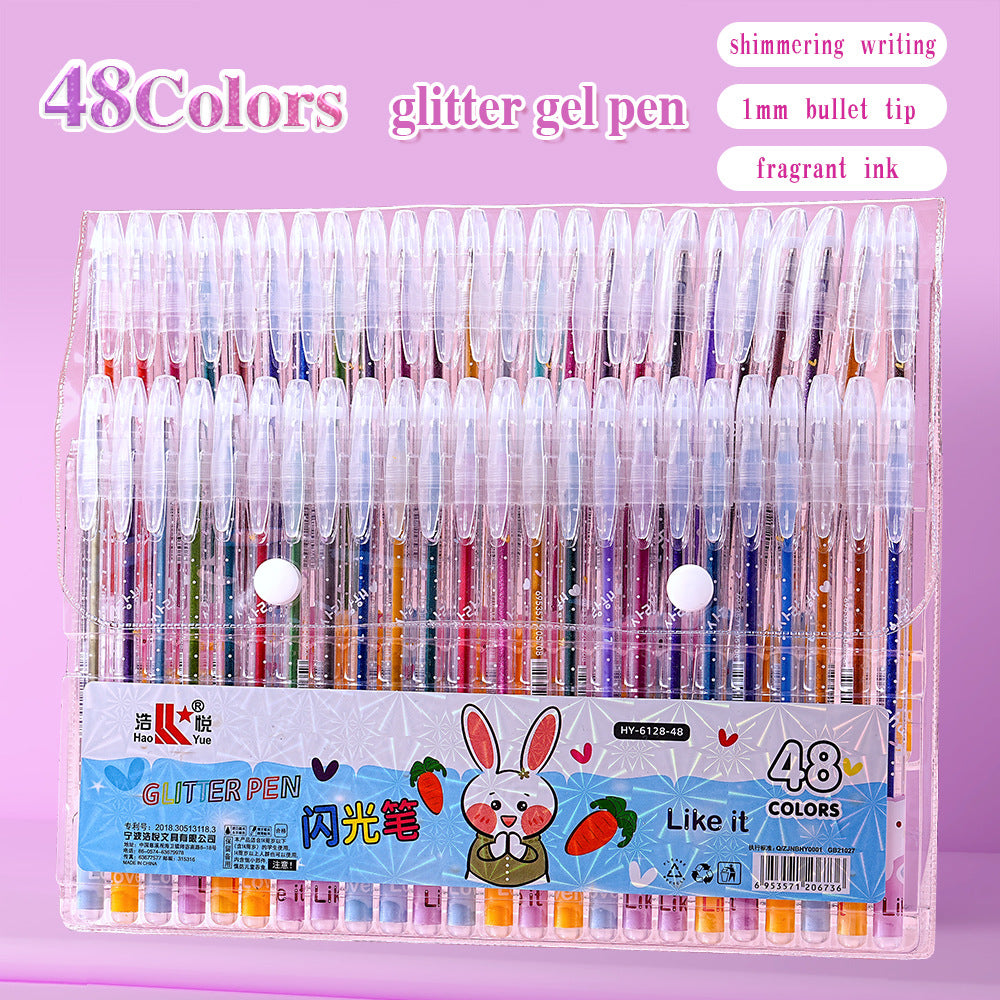 Gel Colouring Pens For Kids 12/18/24/36/48 Colors