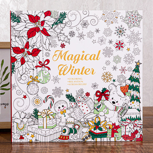Magical Winter Coloring Book