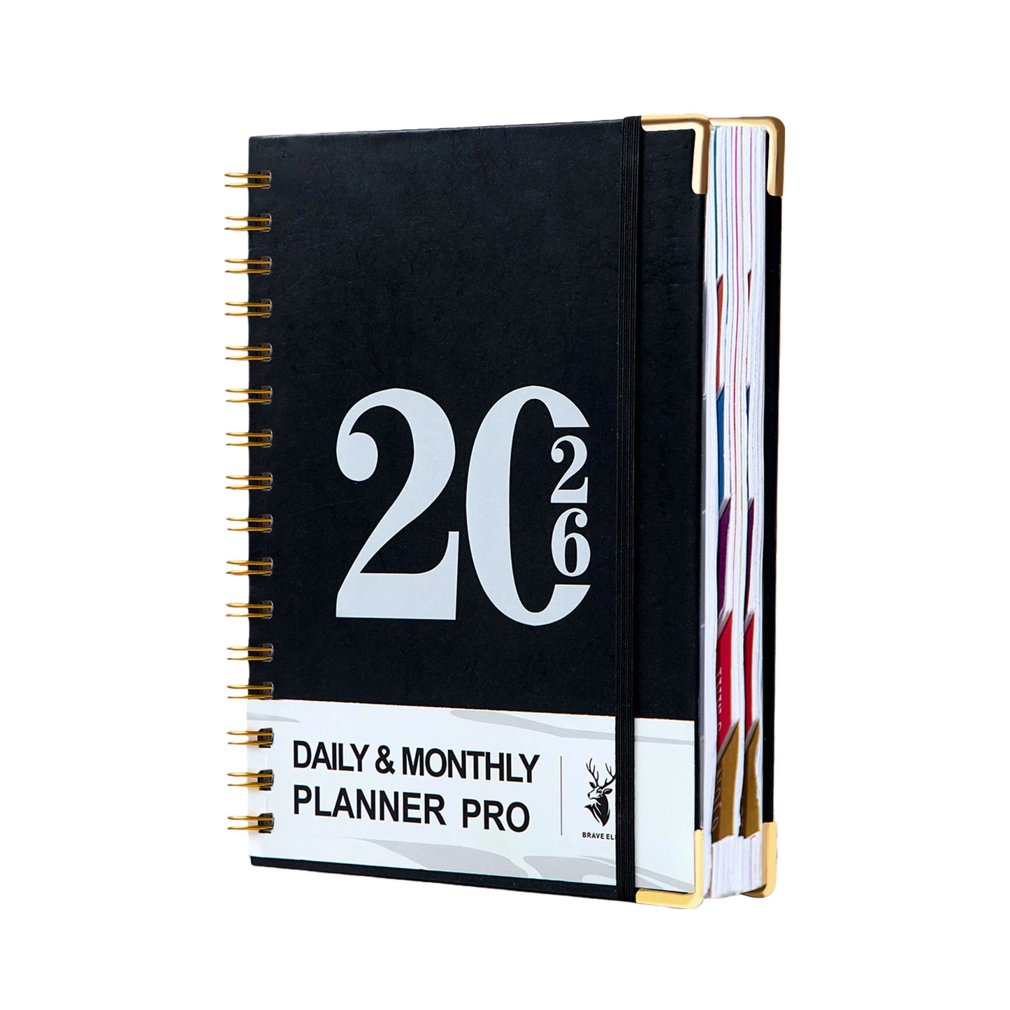 2026 Planner Notebook Coil Calendar A Weekly And Monthly Organizer for 365 Days A5 400 Pages