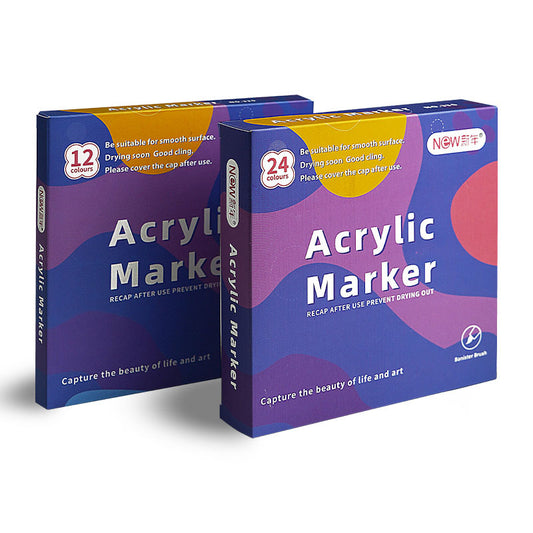 Acrylic Soft-tip Markers 12/24/36/48 Colors