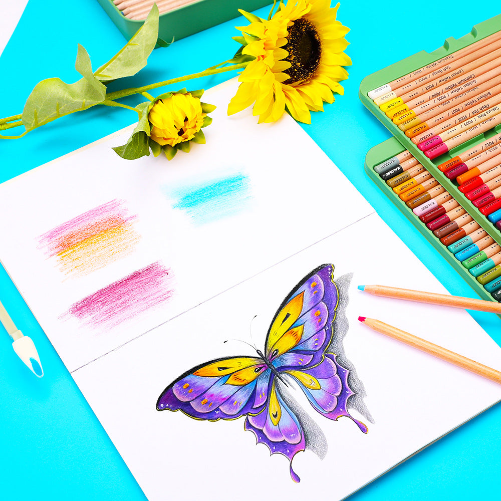 KALOUR 72 Pro Pastel Chalk Colored Pencils