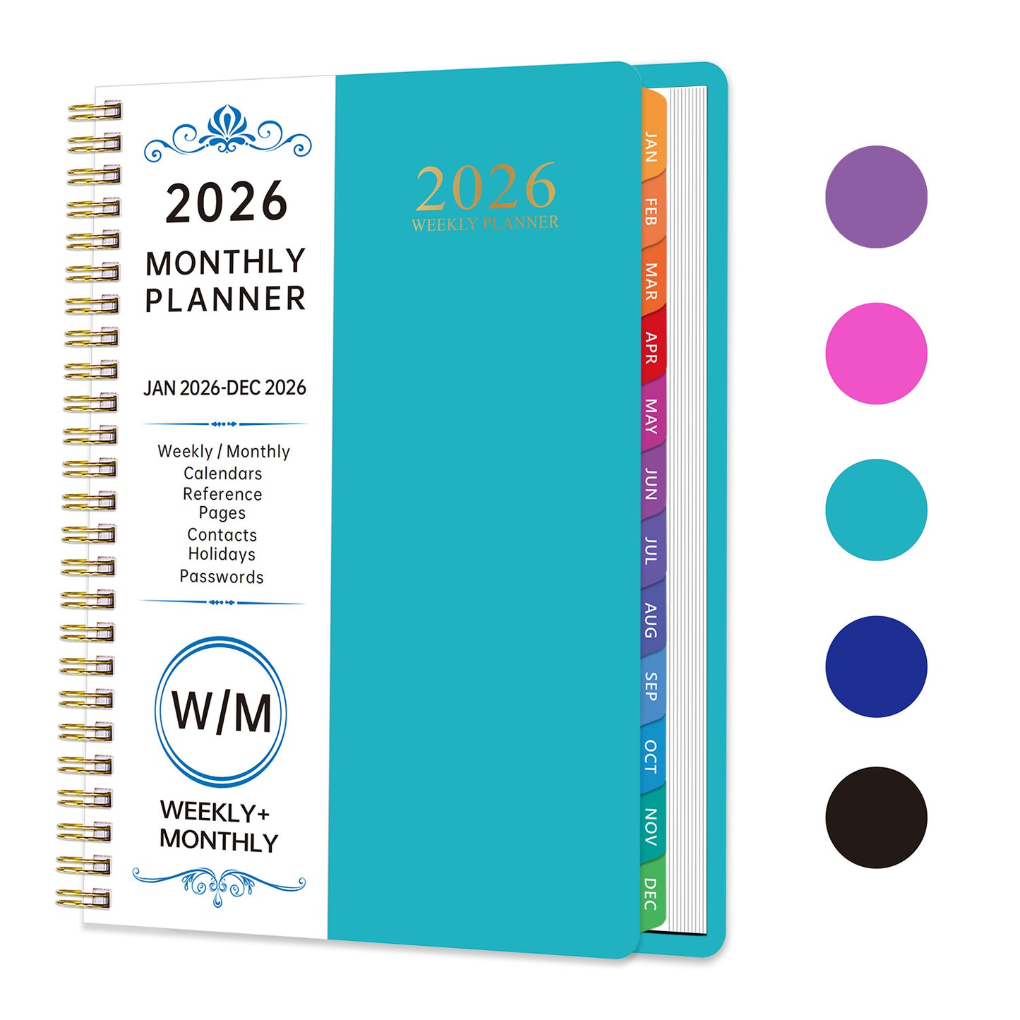 2026 Planner Notebook A5 Spiral Calendar