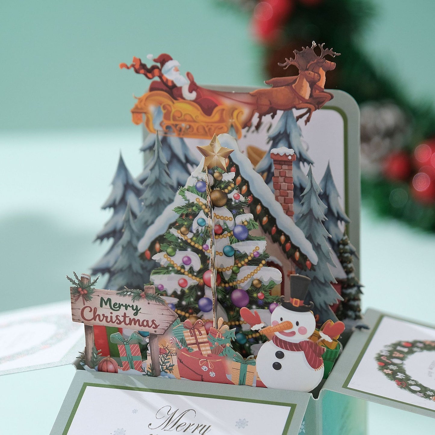 Dreamy Christmas Pop-up 3D Greeting Card