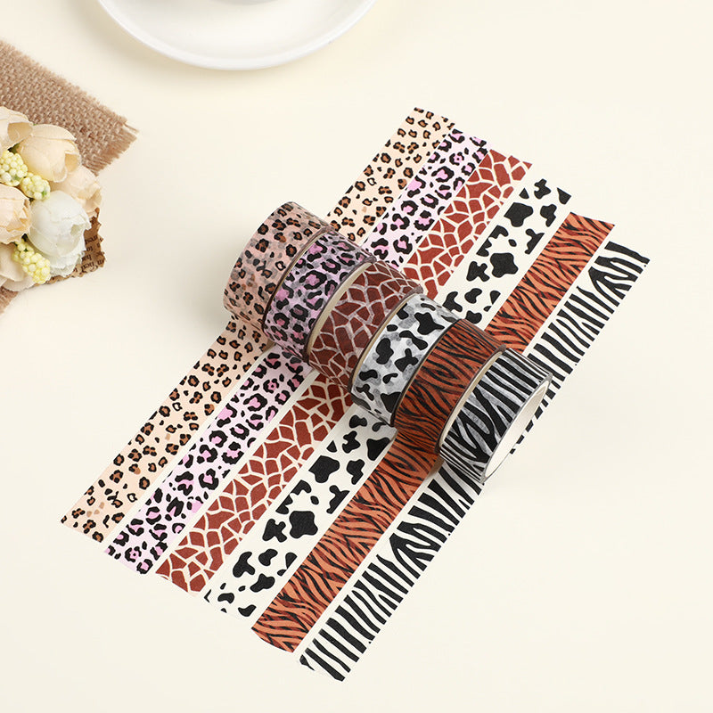 Animal Print Washi Tape - 6 rolls per box
