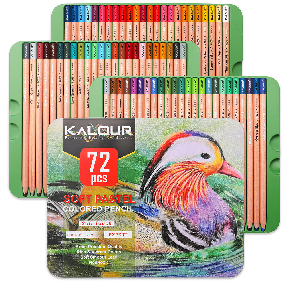 KALOUR 72 Pro Pastel Chalk Colored Pencils