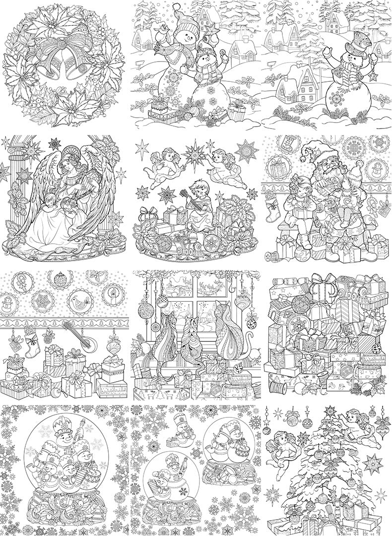 Magical Winter Coloring Book