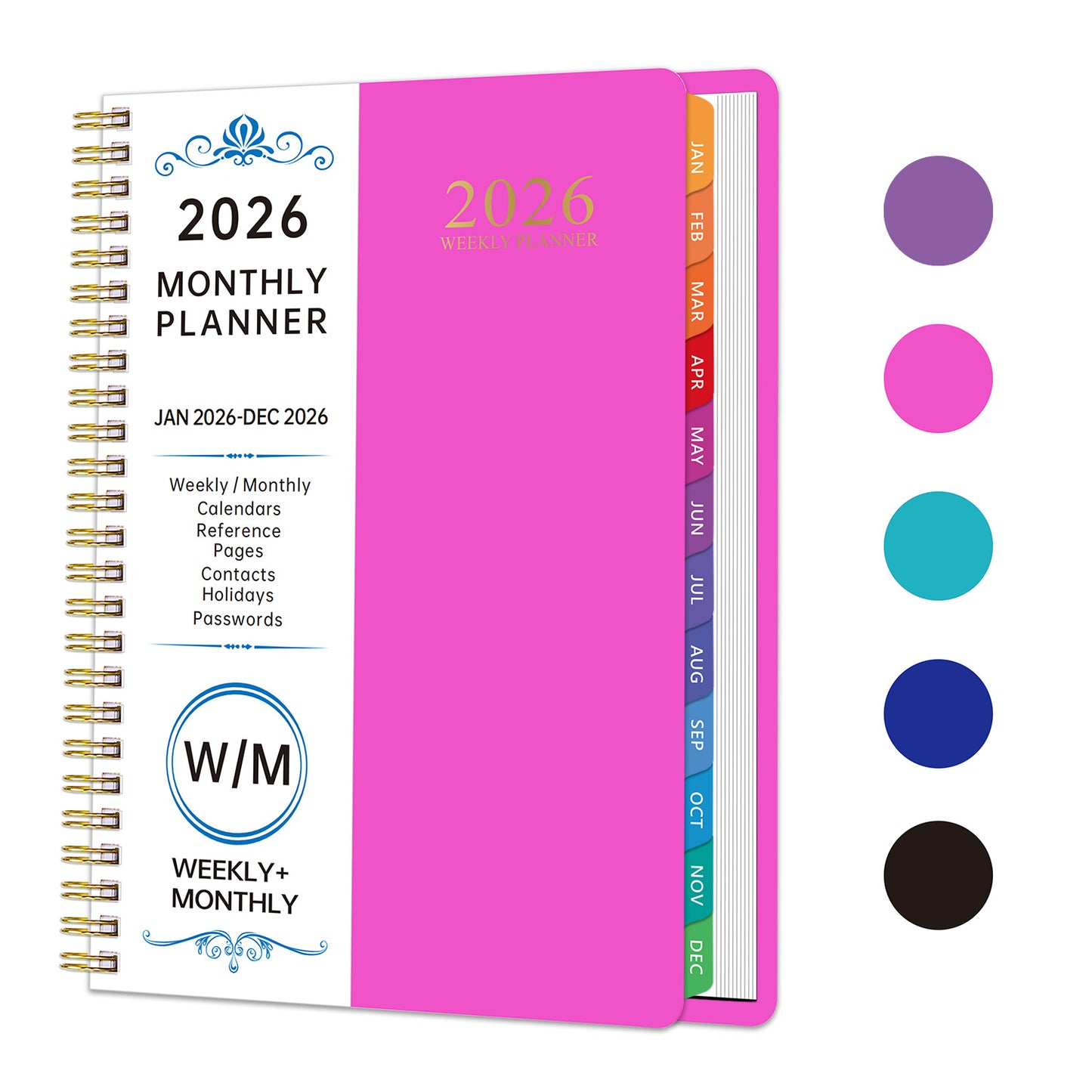 2026 Planner Notebook A5 Spiral Calendar
