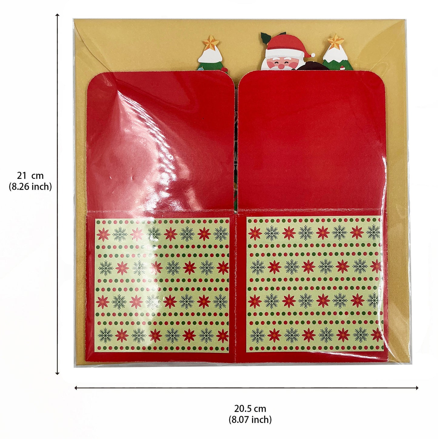 Christmas Santa Claus Pop-up 3D Greeting Card