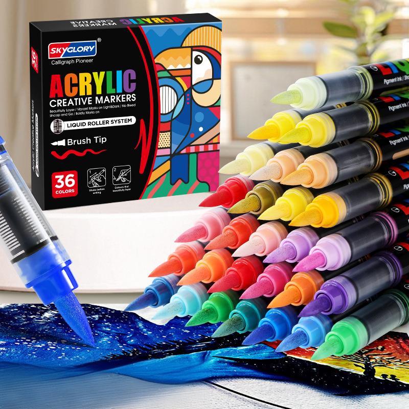 Direct-liquid Acrylic Marker Set 12/24/36 Colors