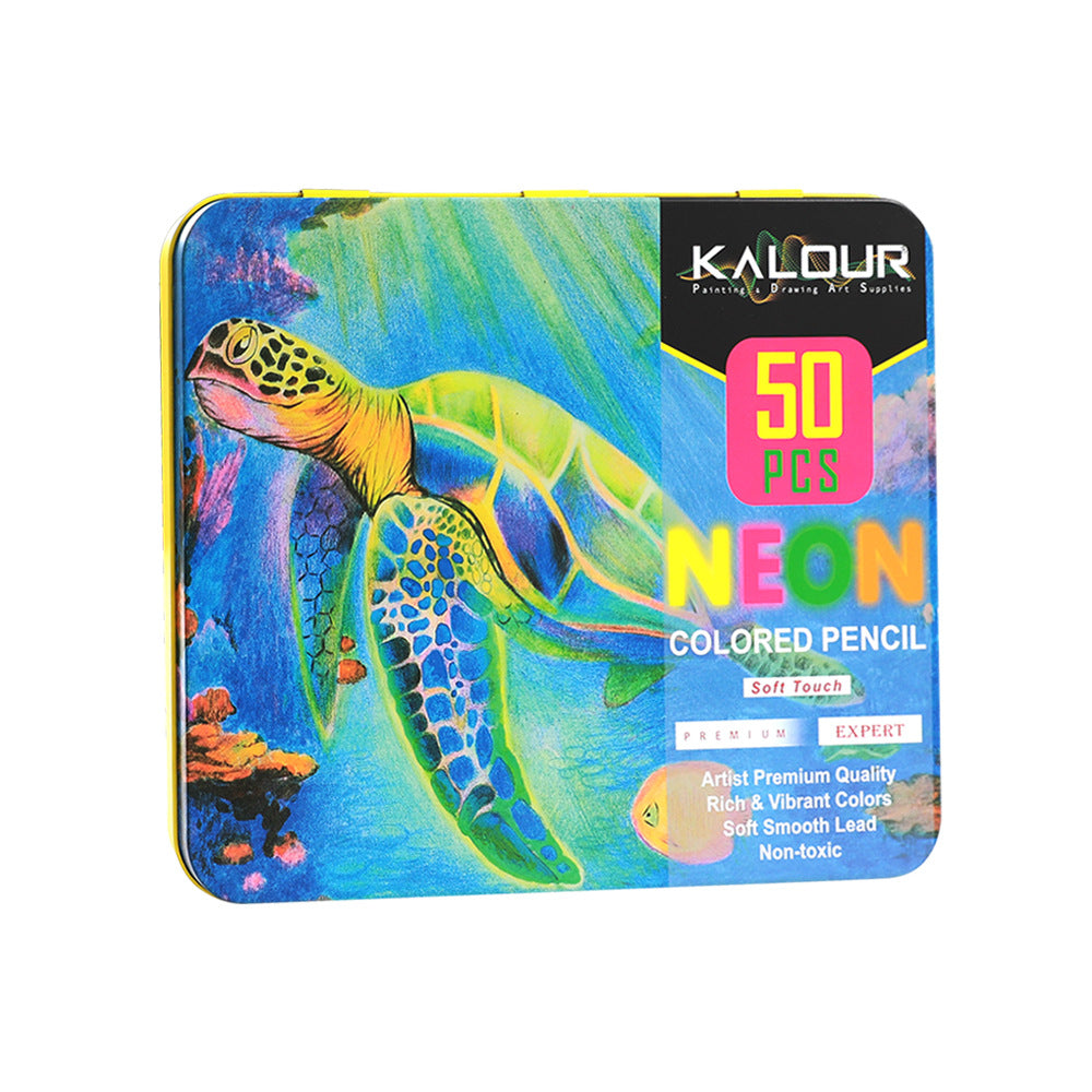 KALOUR 50 Fluorescent Colored Pencils