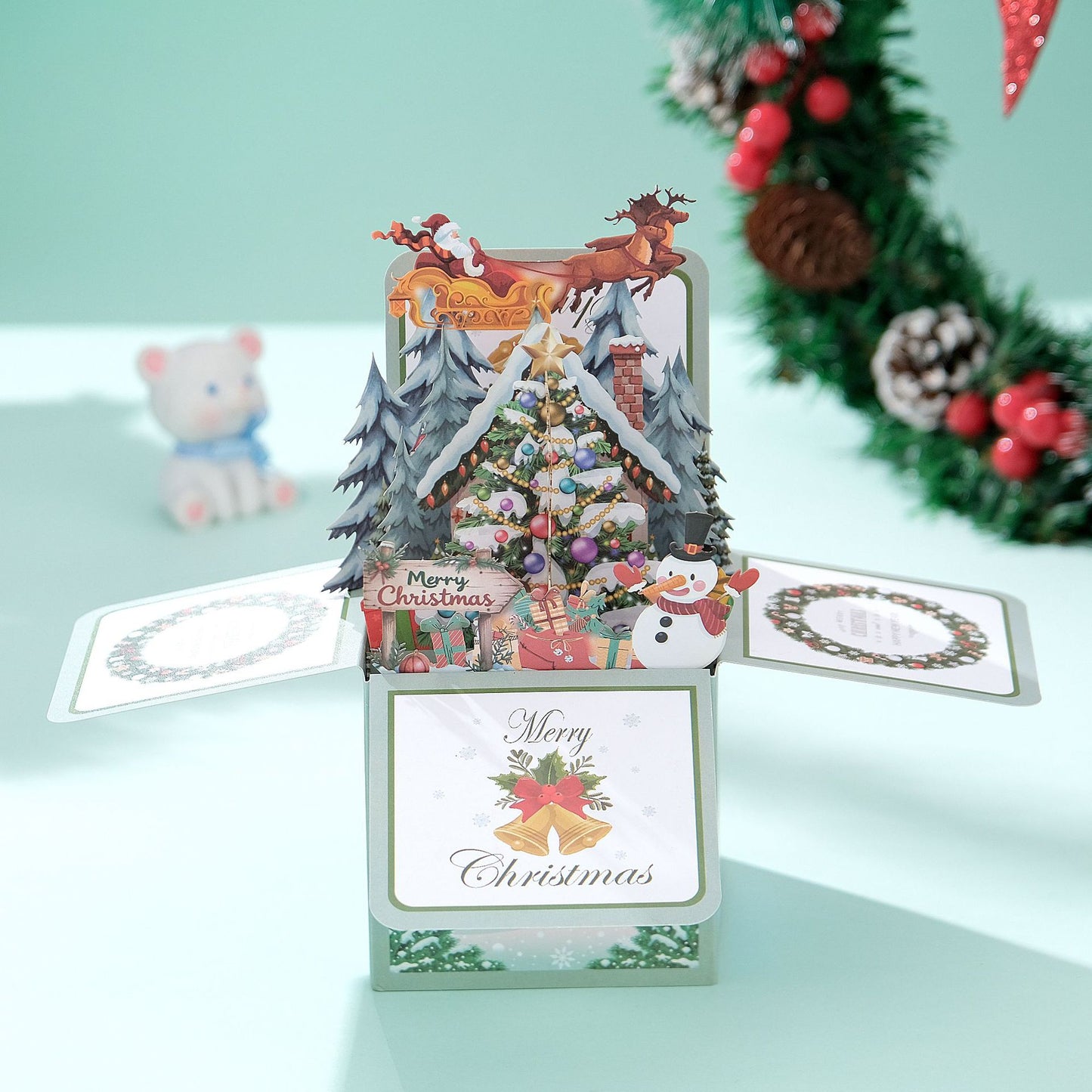 Dreamy Christmas Pop-up 3D Greeting Card