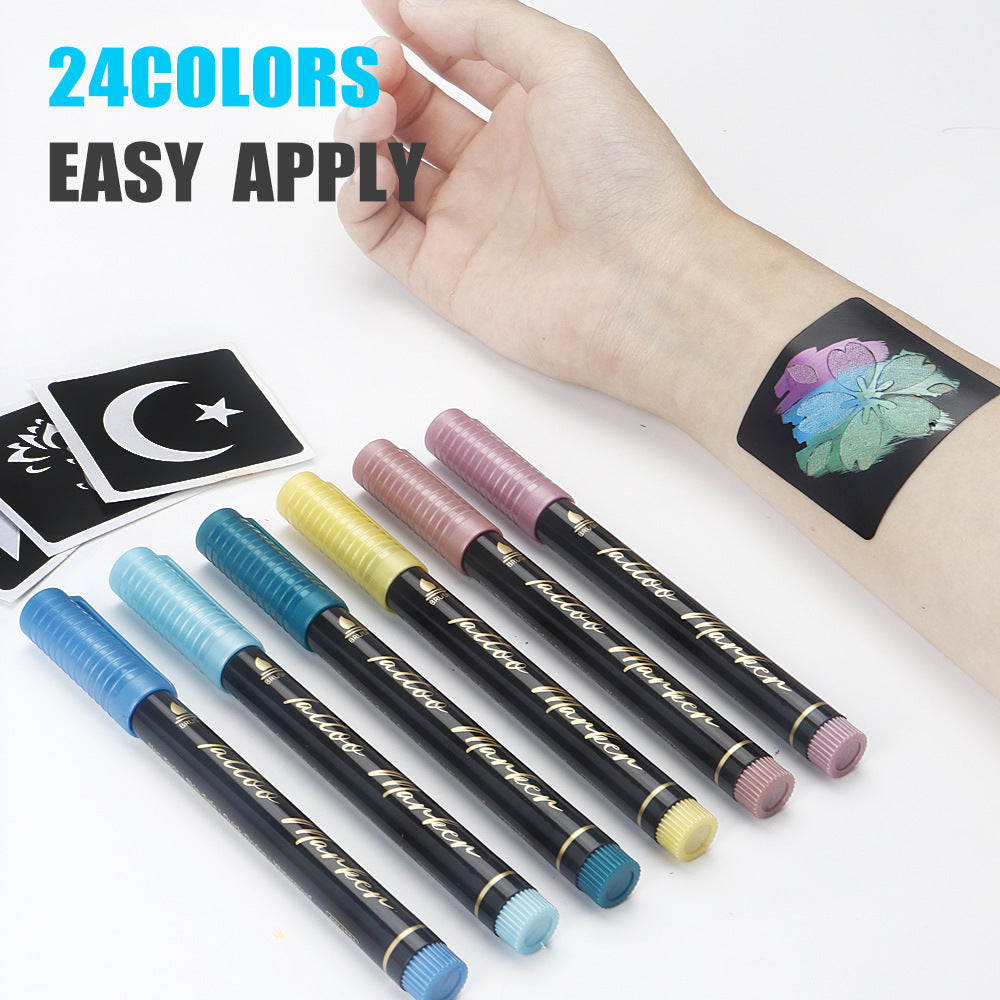 Temporary Tattoo Markers Set