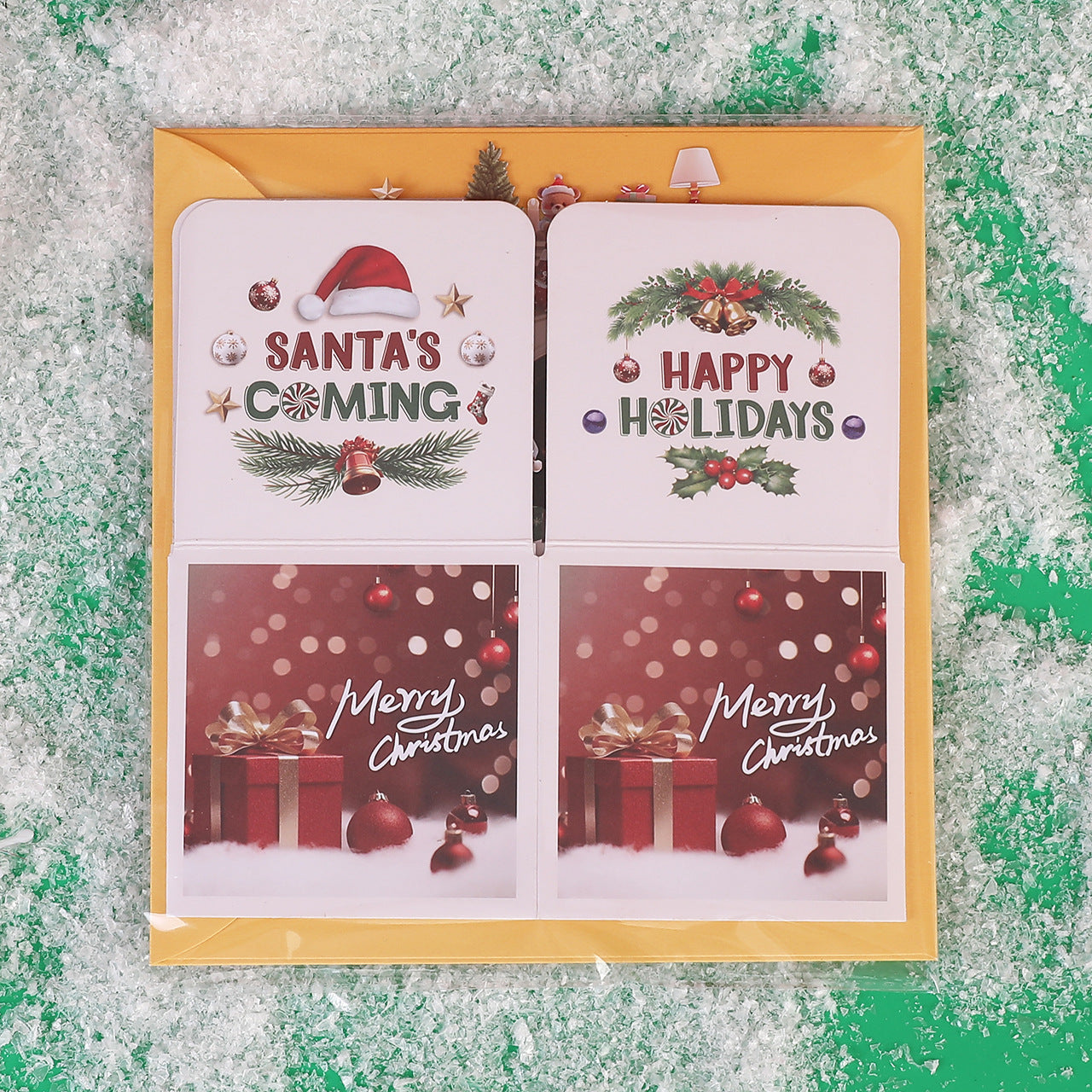 Christmas Cat And Dog Pop-up 3D Greeting Card