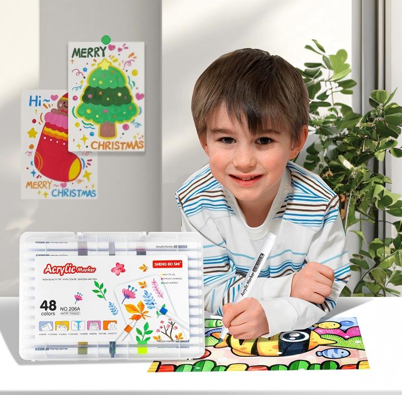 Direct-liquid Soft-tip Acrylic Marker 48/60 Colors