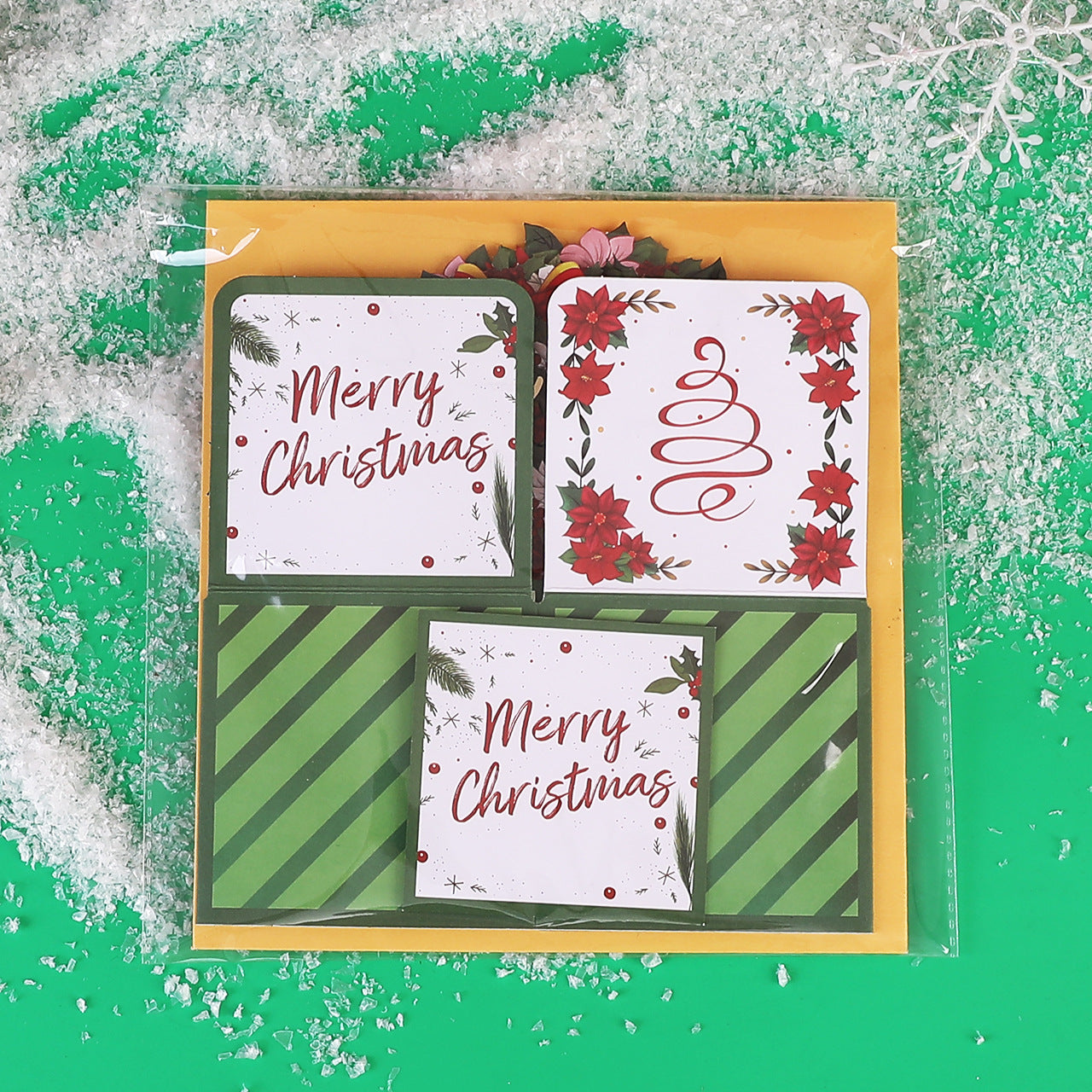 Christmas Wreath Pop-up 3D Greeting Card