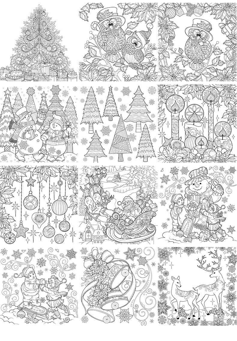 Magical Winter Coloring Book