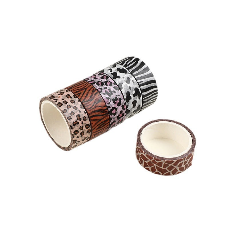Animal Print Washi Tape - 6 rolls per box