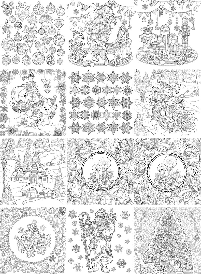 Magical Winter Coloring Book