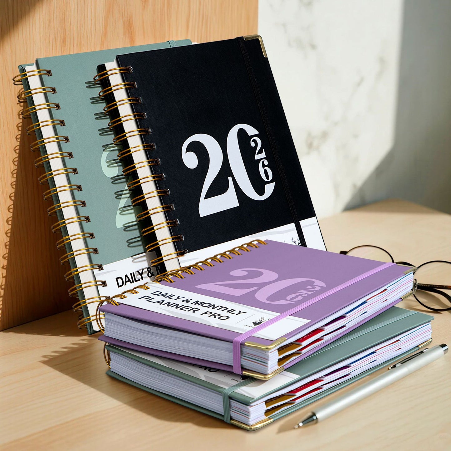 2026 Planner Notebook Coil Calendar A Weekly And Monthly Organizer for 365 Days A5 400 Pages