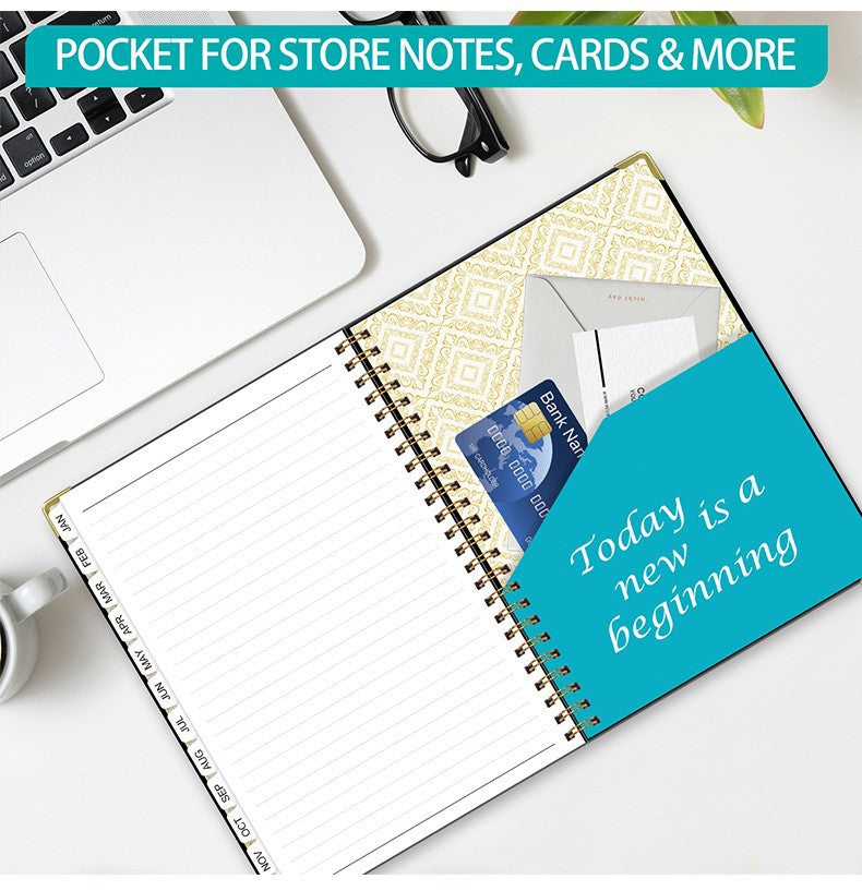 2026 Planner Notebook A5 Spiral Calendar 5 Colors