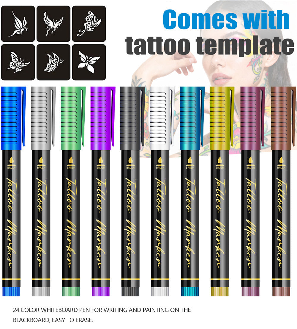 Temporary Tattoo Markers Set