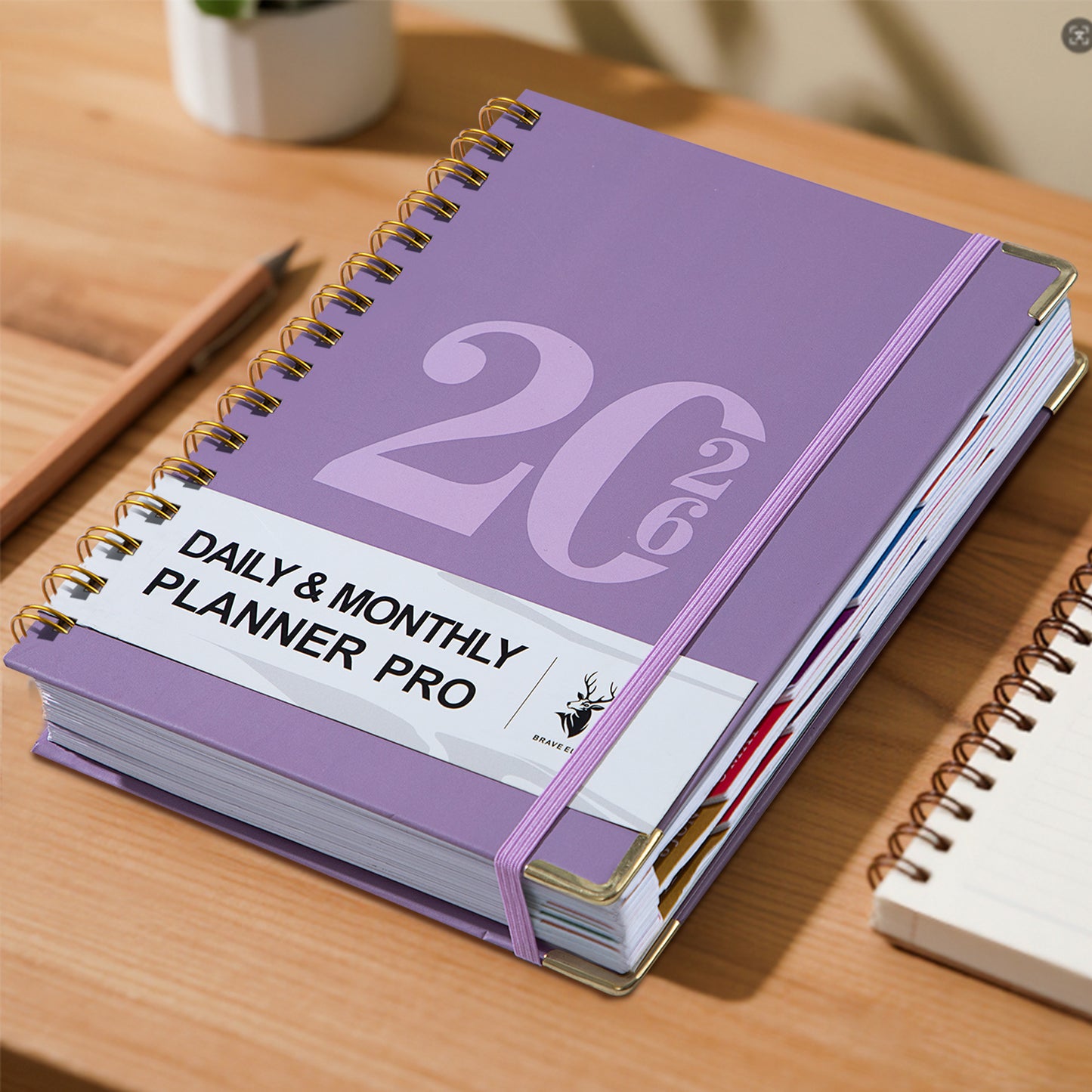 2026 Planner Notebook Coil Calendar A Weekly And Monthly Organizer for 365 Days A5 400 Pages