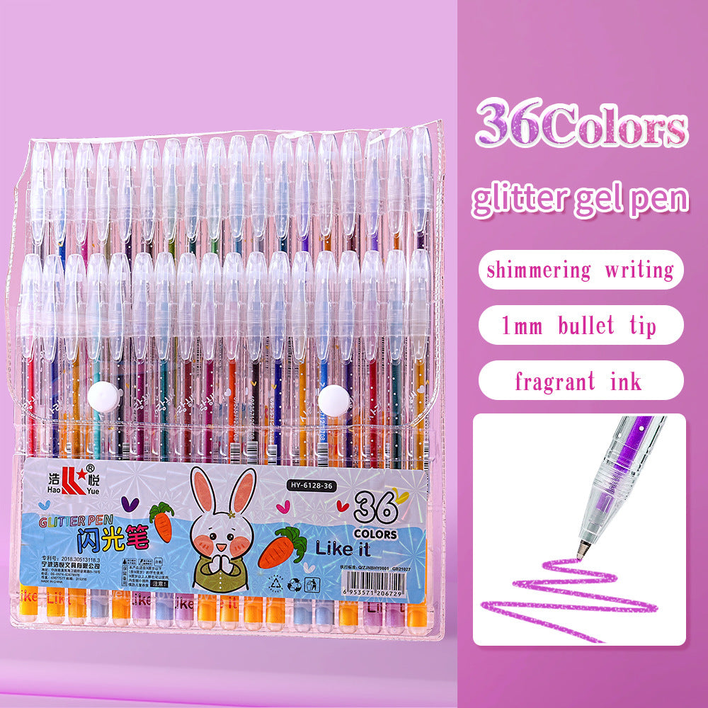 Gel Colouring Pens For Kids 12/18/24/36/48 Colors