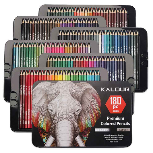 KALOUR 180 Oil Based Colored Pencil Set