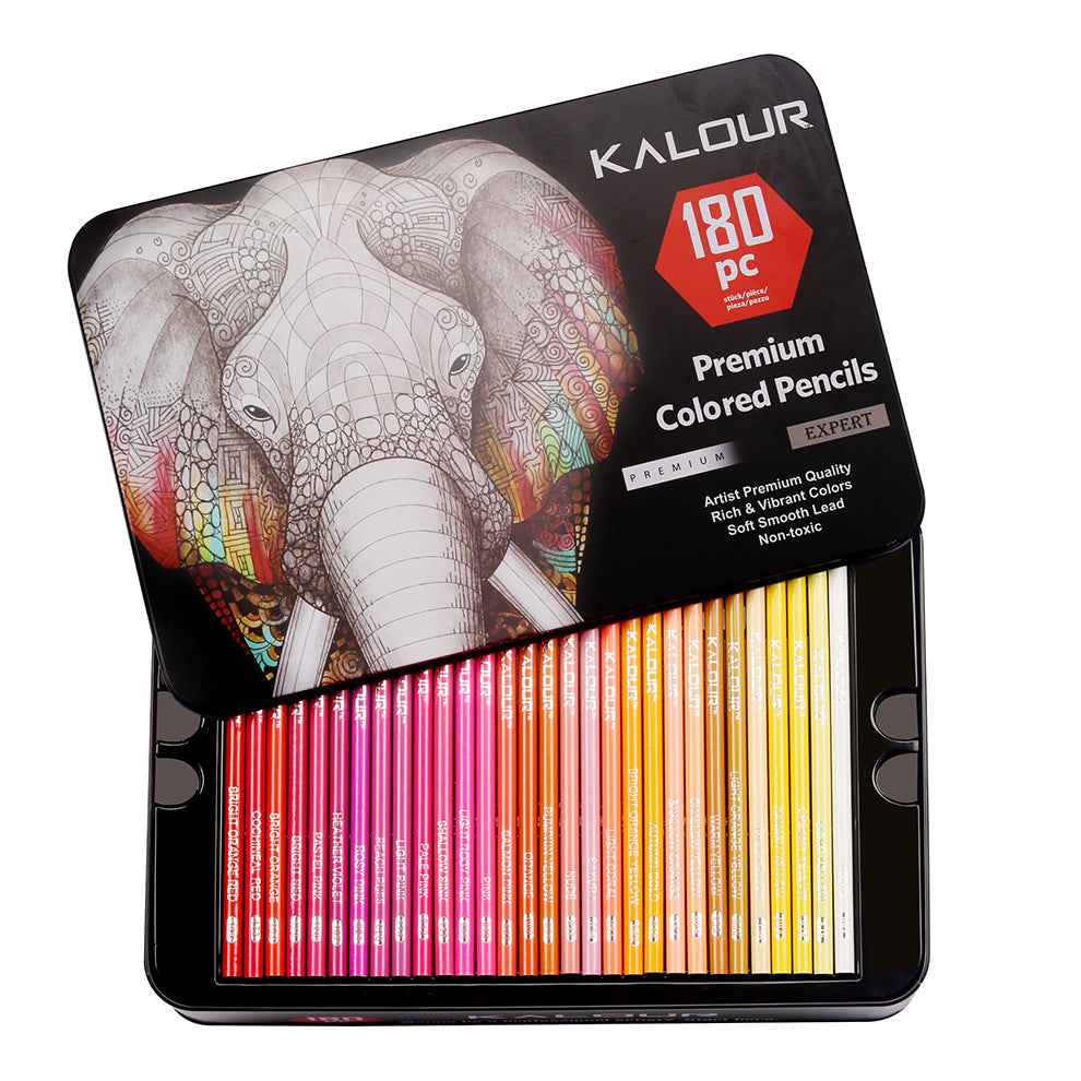 KALOUR 180 Oil Based Colored Pencil Set