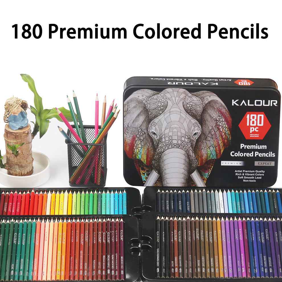 KALOUR 180 Oil Based Colored Pencil Set