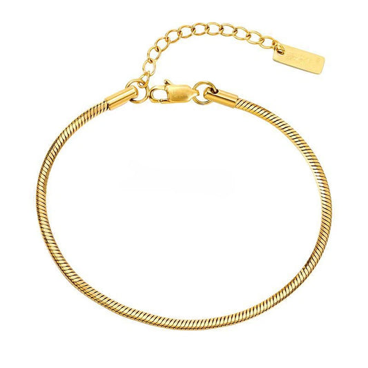 Golden Snake Bone Bracelet