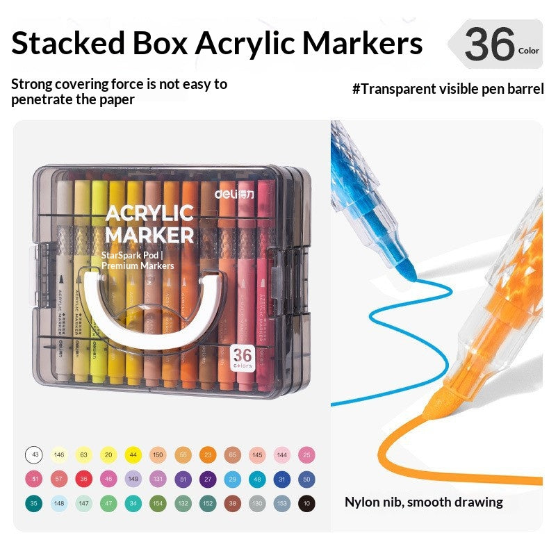 HM390 Acrylic Markers - 24/36/48/60/84 Colors