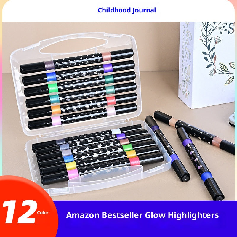 Popular Dual-Ended Flash Pen - 12/24/36/48 Colors