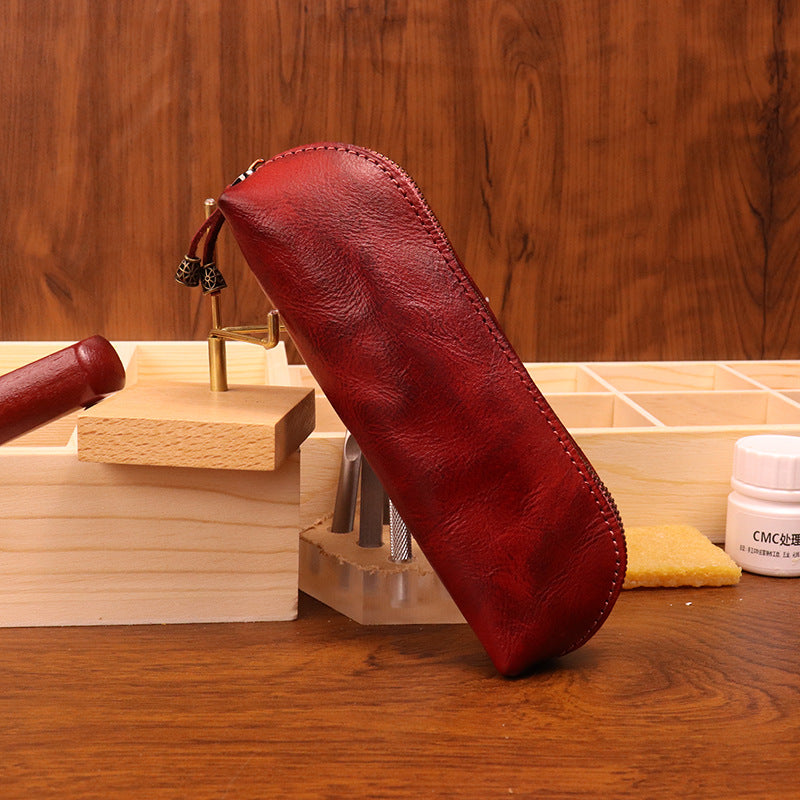 Top-Grain Cowhide Pencil Case