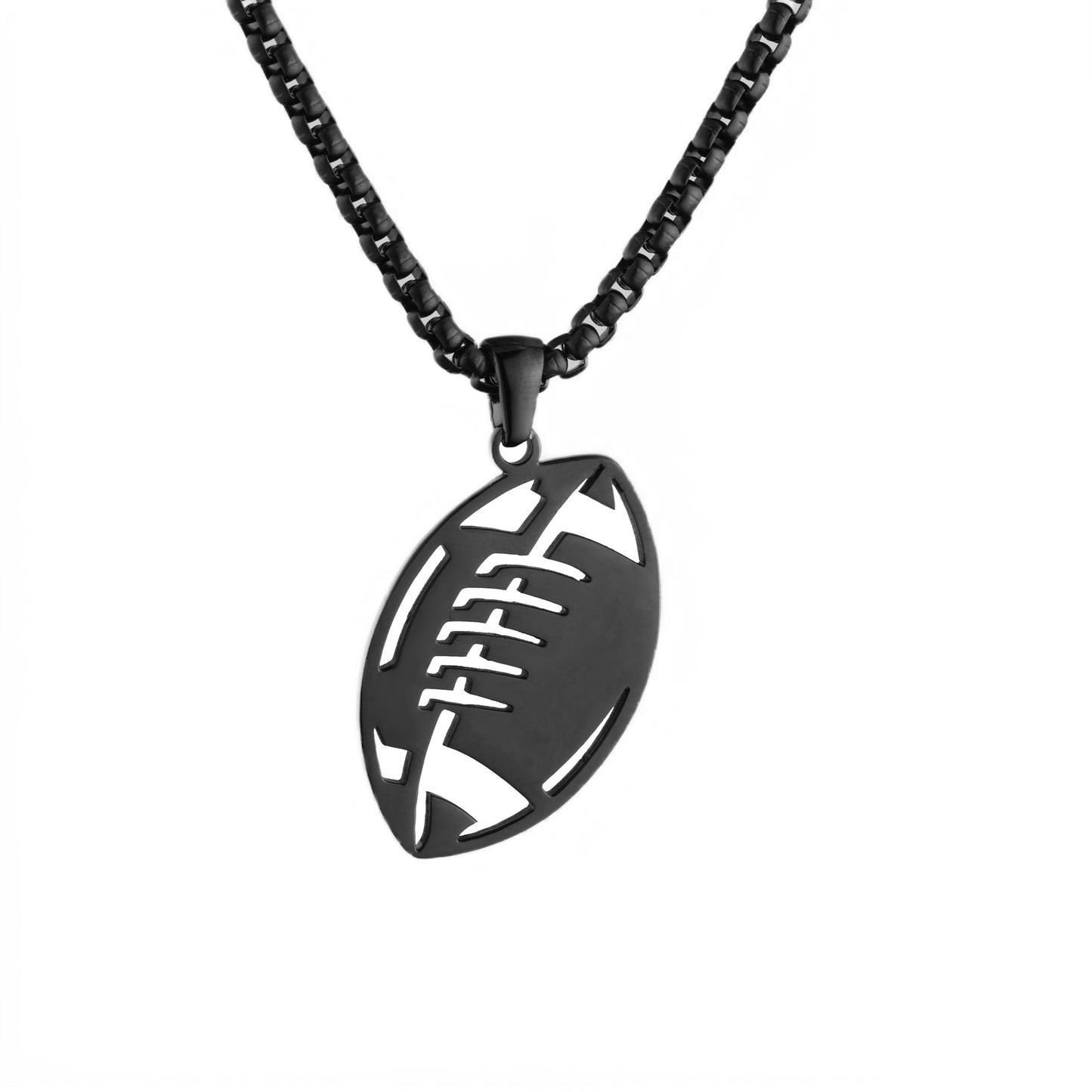 Personalize|Engraved Football Pendant Necklace